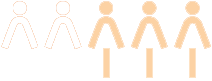 Deux patients sur cinq (ic&ocirc;ne)